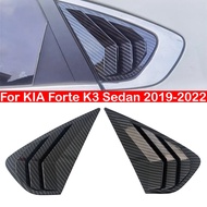 For KIA Cerato Forte K3 Sedan 2019-2022 Car Rear Louver Window Side Shutter Cover Trim Sticker Vent 