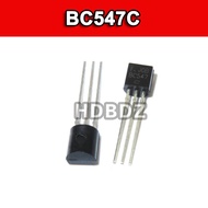 50~100pcs BC547C TO-92 BC547 Low Power Triode Transistor 0.1A 45V IC