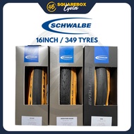 SCHWALBE One / Marathon Racer / Kojak 16 Inch 349 Tan Wall Tyre 16" 349 for Brompton Pikes 3Sixty Ca