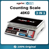 MONAKE German Tools 40KG Digital Computing Scale Digital Fruit Scale Double Display