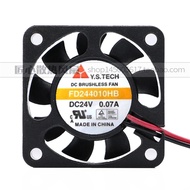 Original Y.STECH Wonsan FD244010HB 24V 0.07A Dual Ball Inverter Cooling Fan 4010