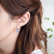 小巧簡約 藍紋石 防敏感 耳環