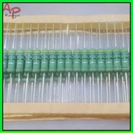 10pcs Resistor 2w 2 watt 2watt taiwan copper legs 4R7 10R 47R 56R 100R 220R 330R 560R 1K 2K2 3K3 4K7