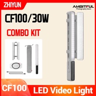 ZHIYUN FIVERAY CF100 C100 100W ไฟ Led แสงไฟ RGB แบบมือถือไฟติดกล้องวิดีโอชุดไฟถ่ายภาพสตรีมมิ่ง