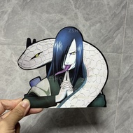 NARUTO Orochimaru Motion Laptop Sticker Anime Waterproof Decals for Car,Suitcase,Refrigerator, Etc.Christmas Gift Toy