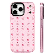 Lo-f Strawberry Dreamin Pink Pattern Case Compatible For IPhone 11 12 13 14 15 16 17 Pro Max 13Mini 