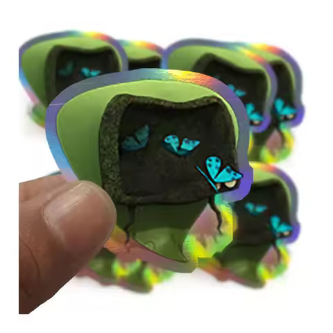 Latest Design A3 Laser Metallic Rainbow Silver Waterproof Vinyl Hologram Sticker
