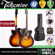 Takamine GJ72CE-BSB Jumbo Cutaway Solid Spruce Top Acoustic Electric Guitar with Bag - Brown Sunburs