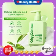GLAD2GLOW MATCHA Salicylic Acid ACNE Facial Cleanser 80ml G2G Glad To Glow (PUMP)