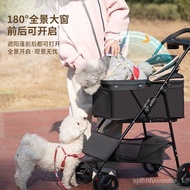 🚢Pet Stroller Teddy Baby Stroller Dog Cat Outing Small Pet Cart Lightweight Outdoor Travel Foldable