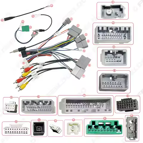 16Pin Android Stereo Power Wiring Harness for Honda Civic 1.5T (16-19) CRV (17-19) Breeze (2020+) Ca