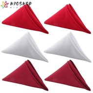 MIOSHOP Dinner Napkins Soft Table Linen Washable Wedding Table Cloth