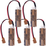 (Pack of 5) CR8-LHC 17450 3V Battery for Fuji FDK CR8.LHC Fanuc A98L-0031-0012 A02B-0200-K102 Backup