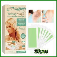 20 pcs Hair Removal Strip Waxing Strip Paper Wax Paper Wax Pencabut Bulu