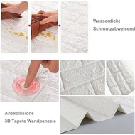 QUICKSHP Tonchean Sticker Wallpaper Wall 3D Embossed Brick Model 77x70cm - TC073| |