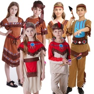 Halloween Costumes For Children Boys Aboriginal Girls Indian Costumes Savage Costumes Children Abori