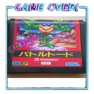 Battletoads game cartridge for SEGA 16-bit machine, 16-bit resolution machine