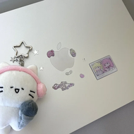 Sweet Heart Drip Glue Sticker INS Decorative Guka Guban Handmade Journal Mobile Phone Case Card Cove