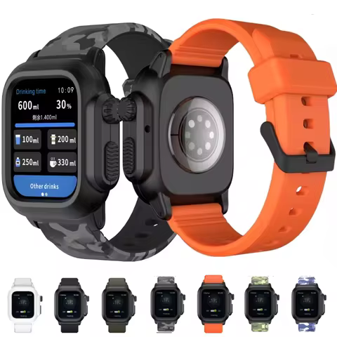 IP68 Waterproof Cover For Apple Watch Case 45mm 44mm 41mm 40mm 42mm Outdoor Sport Silicone Wristband