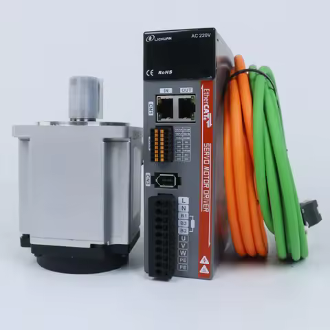 Free shipping Lichuan Ethercat servo motor 750W and 1000W with servo driver LC20E kit 80ST 3000rpm h