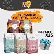 [Free Gift x25] PET UNIVERSE NOURISH Cat Dry Food 1kg Vitality 1.5kg Rustic Makanan Kucing 猫粮 E5pet