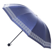 Elegante Anti-UV LOKO Metallic Flower 3-Fold Umbrella