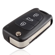 With Embryo 3 Key Shell Hyundai I20 I30 I35 Black