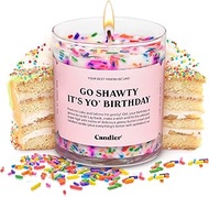 Birthday Cake Scented Candle, Natural Soy Candle with Birthday Cake & Buttercream Notes, Aromatherap