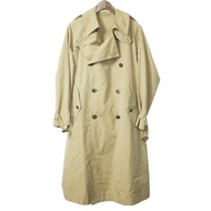 AURALEE 20SS Made in Japan FINX POLYESTER BIG TRENCH COAT A20SC01FP 3 BEIGE Outerwear [Pre-owned] [A