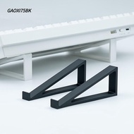 GAOXI75BK 1 Pair Computer Keyboard Riser, Accessories Portable Keyboard Elevated Stand, Plastic Rais