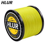 HLUR สายเบ็ดตกปลา PE ถัก12เส้นสายเบ็ดตกปลาแบบถักหลายเส้นสำหรับ Slatwater Freshawater Tali Pancing 10