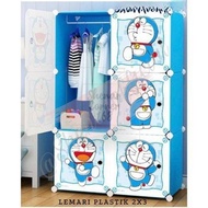 SHENAR PLASTIC WARDROBE (2X3) 6 BOXES OF PORTABLE BABY CLOTHES