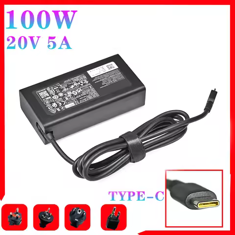 100W AC Adapter Charger For Lenovo ThinkBook 20V 5A TYPE-C ADL100YDC3A ADL100YCC3A ADL100YAC3A YOGA 
