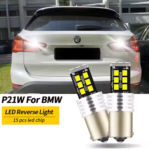 2x LED Reverse Light Lamp P21W BA15S For BMW E63 E64 X1 E84 F48 X2 F39 X3 E83 X4 F26 X5 E53 Z3 E36 Z