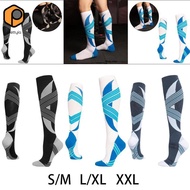 prettyia 1 Pair  Compression Socks  Knee High Socks for Sport Athletics Edema  Veins