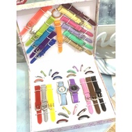Watch set 21 mixed straps, leather strap, rubber strap