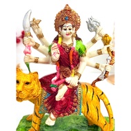 INDIA MADE PREMIUM QUALITY DURGAI AMMAN STATUE FOR HOME PRAYERS GOOD FINISH 21cm st552a