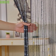 KIKO2E Crystal Beads String Curtain, 1*2M Solid Color Door Curtain, Retro Elegant Romantic Room Divi