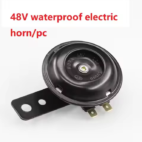 Waterproof Electric Motorcycle Horn Kit round Speaker Loud Sound for Bicycle Scooter Universal 12V 4