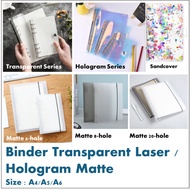 Transparent Binder, Sequin Beaded Binder, Hologram Laser Binder, Matte Binder A4/ A5/ A6
