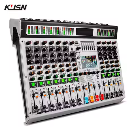 12 Channel 99 DSP Digital Mixer Professional Powered Audio Mixing Console Power Soundcraft Sound Mix