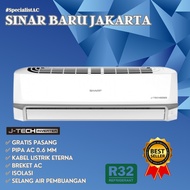 terbaru !!! ac sharp 1.5 pk - ahx13zy - j-tech inverter + pasang ready