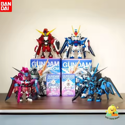 In Stock Official Bandai QMSV Rising Freedom Gundam SEED Movie Blind Box Model Ornament Anime Mercha