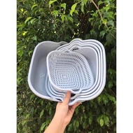SQUARE 2-LAYER BASKET SET