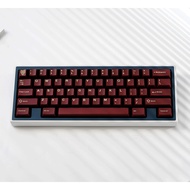 Pyga wine red keycaps cherry profile No pad area Doubleshot  ABS material 101keys WOB BOW