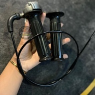 ปะกับRMมินิแท้ + ปลอกแฮนด์RM + พร้อมสายคันเร่ง /ครบชุด ปะกับRMแท้ ใส่ WAVE /Dreem