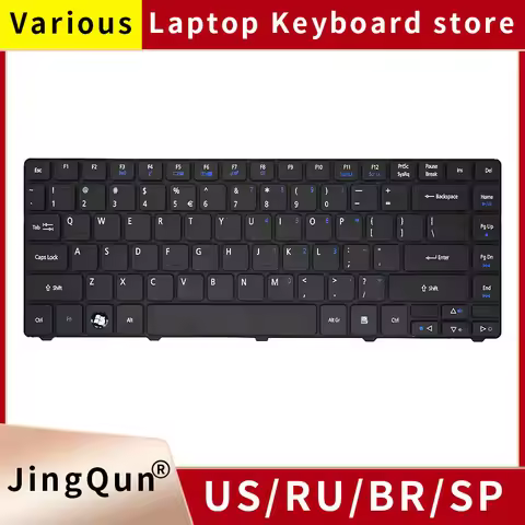 US/Russian Laptop Keyboard for Acer Aspire 4738..4736.4745.4739.4810.3820.4535.4740.3720.3750.4749.m