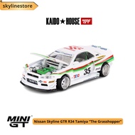 MINI GT Nissan Skyline GTR R34 Tamiya x Kaido House The Grasshopper