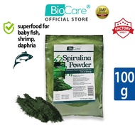Biocare Spirulina Powder For Baby Fish/Betta Fry/Guppy/Daphnia/Plankton (100g)