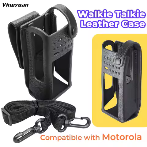 Hard Leather Case With 3Inch Swivel Belt Loop for Motorola GP338D XIR P8668 DP4800 DP4801 DP4801EX D